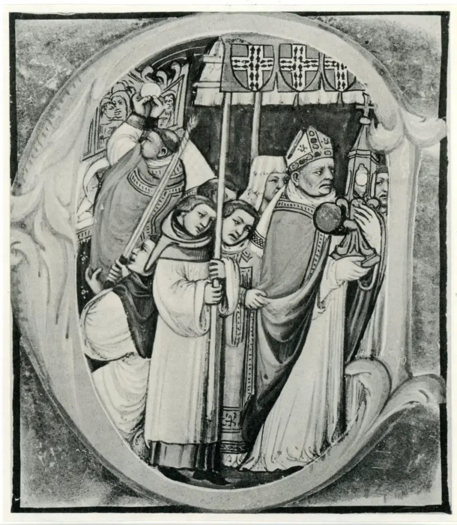 Anonimo , Nicolò di Giacomo da Bologna - sec. XIII/ XIV sec. - Miniatura istoriata , fronte