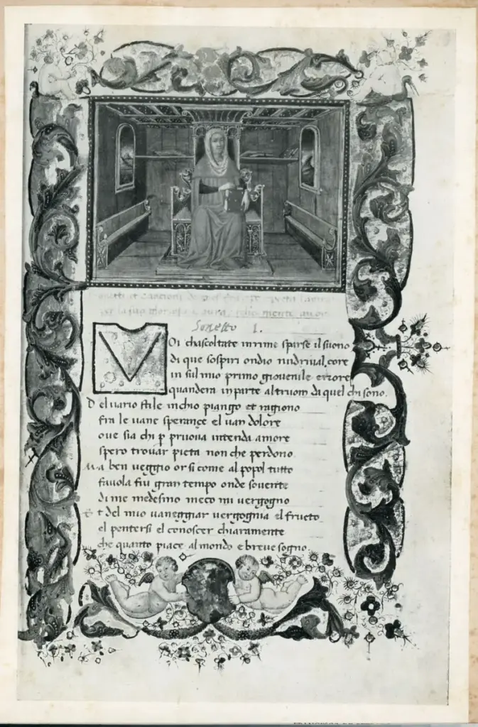 Anonimo , Francesco de Petrarca. Opere varie. , fronte