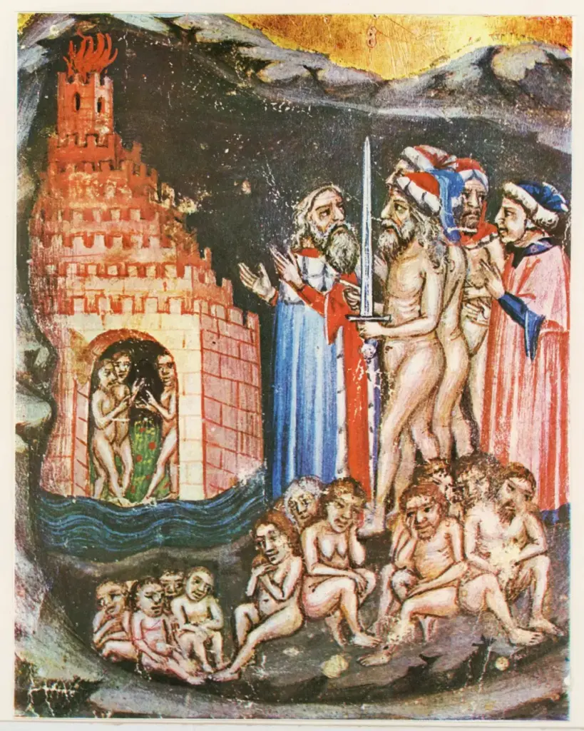 Anonimo sec. XIV , Inferno, Scena tratta dalla Divina Commedia