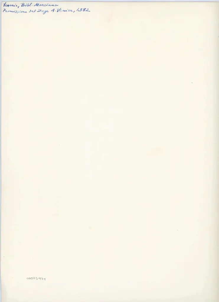 Anonimo , Venezia, Biblioteca Nazionale Marciana, ms. Lat. X, 190 (3555), f. 6, intero , retro