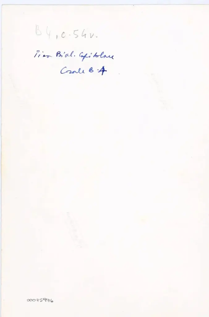 Anonimo , Pisa Bibl. Capitolare - Corale B. 4 , retro