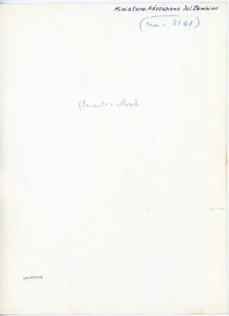 Anonimo , Monte di Giovanni del Fora, Gherardo di Giovanni - sec. XV/ XVI, pagina di un manoscritto miniato , retro