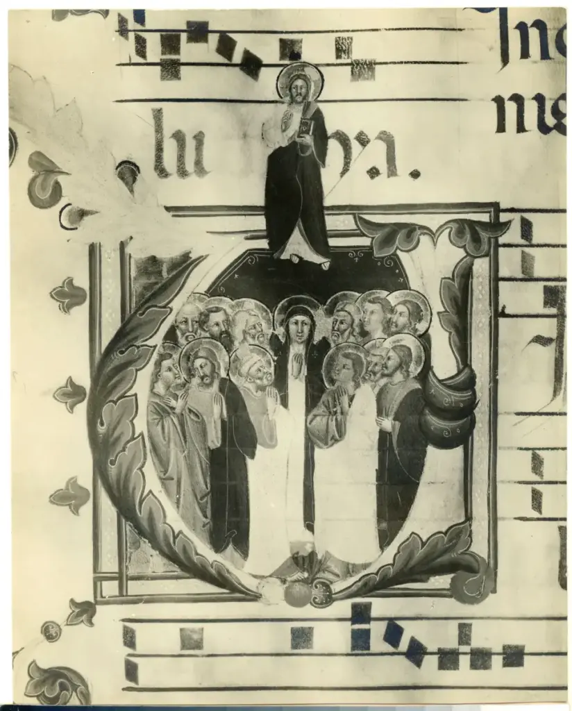 Brogi , Firenze. S. Marco. Miniatura di codice. Maestro dell'effigi domenicane. , fronte