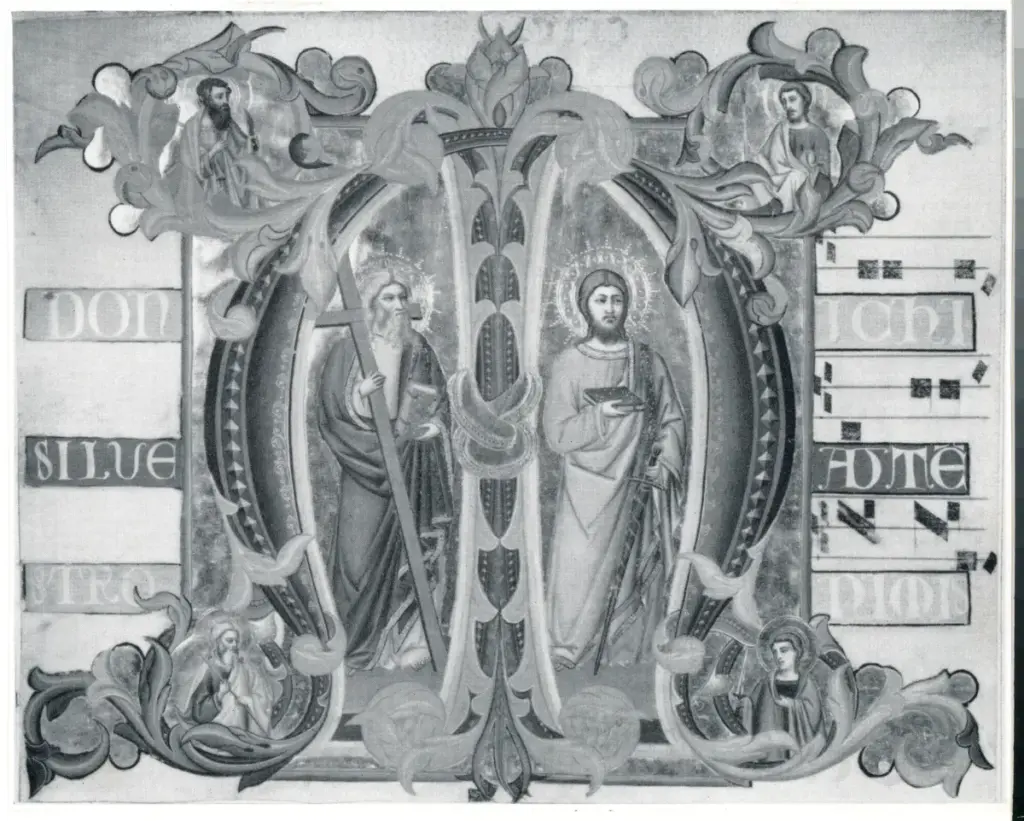 Anonimo , Silvestro dei Gherarducci, Kansas City, Nelson-Atkins Museum of Art, object number F61-14, particolare , fronte