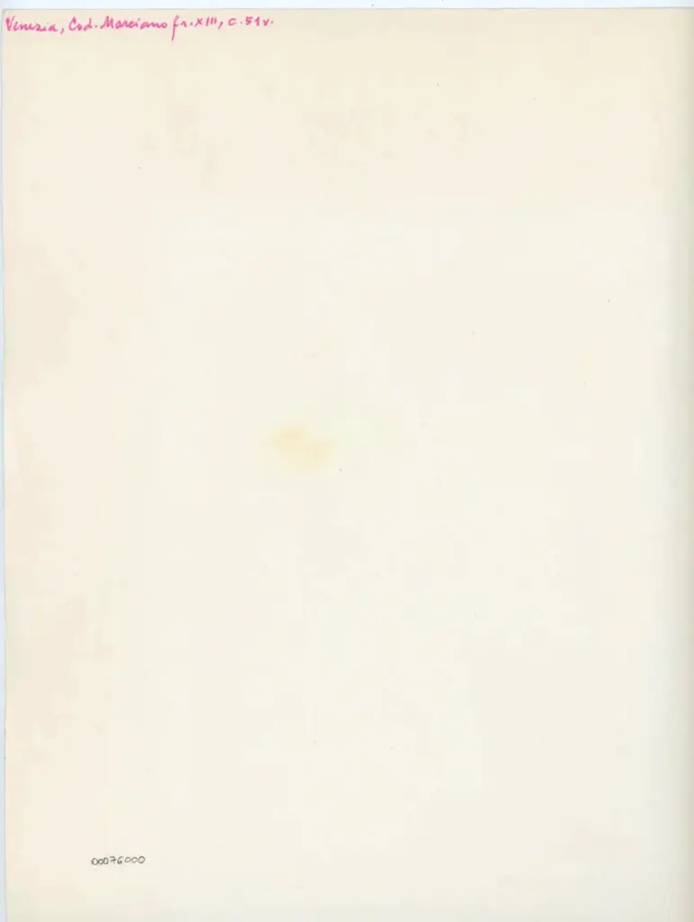 Anonimo , Venezia, Cod. Marciano fr. XIII, c. 51v. , retro