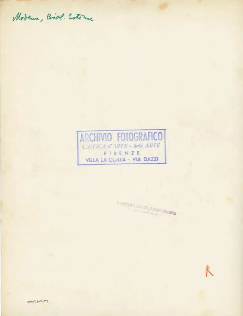 Modena, Bibl. Estense , retro