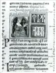 Universit&agrave; di Pisa. Dipartimento di Storia delle Arti , Anonimo italiano - sec. XIV - Lucca, Biblioteca Capitolare Feliniana, Ms. 322, f. 259v, particolare