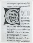 Anonimo italiano sec. XII , Iniziale E, Motivi decorativi geometrici e vegetali