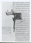 Anonimo italiano sec. XIV , Iniziale N, Iniziale decorata, Motivi decorativi vegetali e zoomorfi