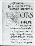 Universit&agrave; di Pisa. Dipartimento di Storia delle Arti , Anonimo italiano - sec. XII, inizio - Lucca, Biblioteca Capitolare Feliniana, Ms. 48, f. 2r, particolare