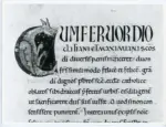 Universit&agrave; di Pisa. Dipartimento di Storia delle Arti , Anonimo italiano - sec. XII, prima met&agrave; - Lucca, Biblioteca Capitolare Feliniana, Ms. Passionario P, f. 78r, particolare