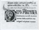 Anonimo italiano sec. XII , Iniziale D, Iniziale abitata, Santo martire, Sant'Alessandro da Bergamo