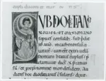 Universit&agrave; di Pisa. Dipartimento di Storia delle Arti , Anonimo italiano - sec. XII, prima met&agrave; - Lucca, Biblioteca Capitolare Feliniana, Ms. Passionario P, f. 56v, particolare
