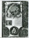 Anonimo toscano sec. XV , Annunciazione, Iniziale D, Iniziale abitata, Finta cornice architettonica con motivi decorativi, Madonna con Bambino in clipeo