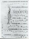 Anonimo italiano sec. XII , Iniziale I, Iniziale figurata, Motivi decorativi vegetali e zoomorfi