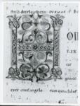 Anonimo italiano sec. XII , Iniziale H, Iniziale decorata, Motivi decorativi fitomorfi, Intreccio