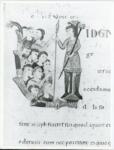 Anonimo italiano sec. XII , Iniziale V, Iniziale figurata, Iniziale istoriata, Giuseppe e i suoi fratelli