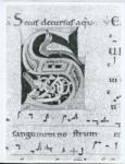 Anonimo italiano sec. XII , Iniziale S, Iniziale abitata, Motivi decorativi vegetali e zoomorfi, Motivi decorativi geometrici