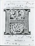 Anonimo italiano sec. XII , Iniziale H, Iniziale decorata, Motivi decorativi fitomorfi, Motivi decorativi geometrici