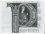 Marco di Berlinghiero , Iniziale P, Iniziale abitata, Salomone, Motivi decorativi geometrici, Intreccio