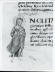 Anonimo italiano sec. XI , Iniziale I, Iniziale figurata, San Mattia apostolo