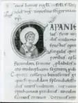 Anonimo italiano sec. XI , Iniziale C, Iniziale abitata, San Germano di Capua