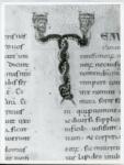 Anonimo italiano sec. XI , Iniziale T, Iniziale abitata, Diocleziano, Massimiano