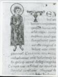 Anonimo italiano sec. XI , Iniziale T, Iniziale figurata, Motivi decorativi fitomorfi, Sant'Alessio