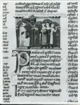Universit&agrave; di Pisa. Dipartimento di Storia delle Arti , Anonimo italiano - sec. XIII/ XIV - Lucca, Biblioteca Capitolare Feliniana, Ms. 317, f. 25v, particolare