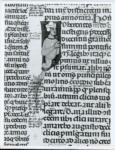 Anonimo italiano sec. XIII/XIV , Iniziale I, Iniziale figurata, Ritratto di giovane uomo con cappello, Motivi decorativi fitomorfi