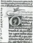 Università di Pisa. Dipartimento di Storia delle Arti , Anonimo italiano - sec. XIII/ XIV - Lucca, Biblioteca Capitolare Feliniana, Ms. 287, f. 158v, particolare