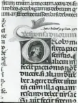 Universit&agrave; di Pisa. Dipartimento di Storia delle Arti , Anonimo italiano - sec. XIII/ XIV - Lucca, Biblioteca Capitolare Feliniana, Ms. 287, f. 158v, particolare