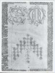 Anonimo italiano sec. XIII , Iniziale S, Iniziale M, Iniziale decorata, Motivi decorativi fitomorfi, Schema