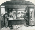 Anonimo , Une boutique de joaillier/ Miniature d'Alexandre Bening (Ms. français 9136 de la Bibl. Nationale)