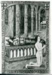 Anonimo , Le tombeau de Louis de Laval, miniature des « Heures de Laval »/ (Bibliothèque Nationale, ms. fr. 920, f° 334v°.)