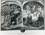 Guillebert de Metz , Scena, Interno di palazzo con figure, Re, Scena di banchetto
