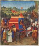 Anonimo , Jean Fouquet - sec. XV, terzo quarto - Parigi, Bibliothèque nationale de France, Ms. Français 247, f. 194r, particolare