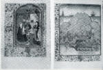 Anonimo francese sec. XV , Adorazione dei Re Magi, Crociata, Cornice con motivi decorativi fitomorfi, Stemmi araldici