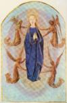 Anonimo francese sec. XV , Maria Vergine, Angeli