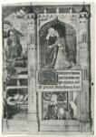 Anonimo francese sec. XV , Incontro di sant'Anna e san Gioacchino alla Porta Aurea, Apparizione dell'angelo a san Gioacchino, Apparizione dell'angelo a sant'Anna