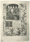 Anonimo , Anonimo francese - sec. XV - Libro d'Ore della Vergine all'uso di Roma con Calendario, una pagina miniata