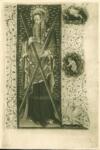 Anonimo francese sec. XV , Sant'Andrea, Trinità, Cornice con motivi decorativi fitomorfi