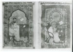 Anonimo , San Marco Evangelista, San Giovanni Evangelista, Cornice con motivi decorativi geometrici, Intreccio