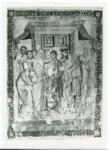 Anonimo bizantino , Incredulità di san Tommaso, Finte architetture, Cornice con motivi decorativi fitomorfi