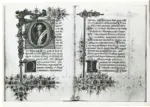 Istituto Centrale per il Catalogo e la Documentazione: Fototeca Nazionale , Bassano del Grappa - Museo civico, Biblioteca - Codice esposto 2° carta 9 - Iniziale D-D col profeta Daniele, n° 1562