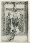 &nbsp; , Crocifissione di Cristo, Cornice con motivi decorativi geometrici