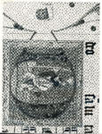 Anonimo sec. XV , Iniziale D, Iniziale istoriata, San Cristoforo guada il fiume con Gesù Bambino sulle spalle, Motivi decorativi fitomorfi