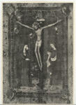 Anonimo , Canonbeeld: Jezus aan het krius - Brugge, stadsbibliotheek, hs. 314, blz. 87v.
