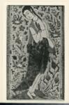Anonimo , Figura femminile, Motivi decorativi fitomorfi