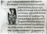 Anonimo sec. XII , Iniziale N, Iniziale abitata, Figura maschile
